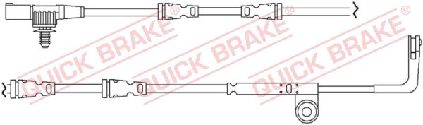 QUICK BRAKE Indikators, Bremžu uzliku nodilums WS 0261 A